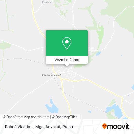 Robeš Vlastimil, Mgr., Advokát mapa