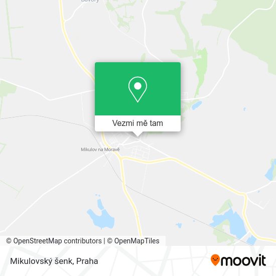 Mikulovský šenk mapa