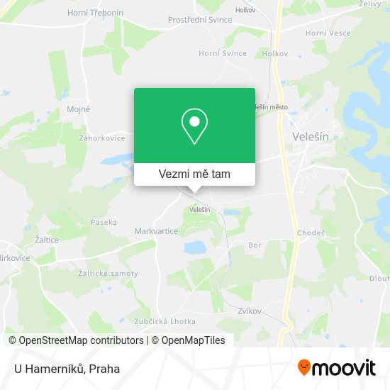 U Hamerníků mapa