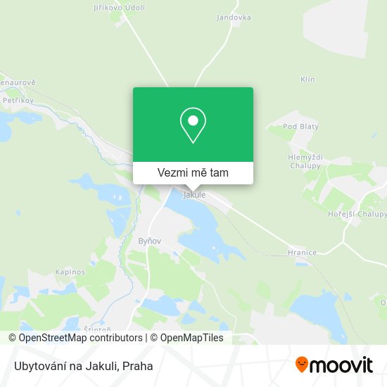 Ubytování na Jakuli mapa