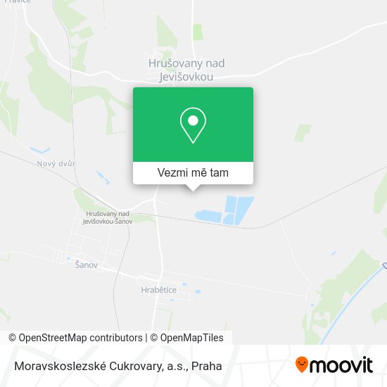 Moravskoslezské Cukrovary, a.s. mapa