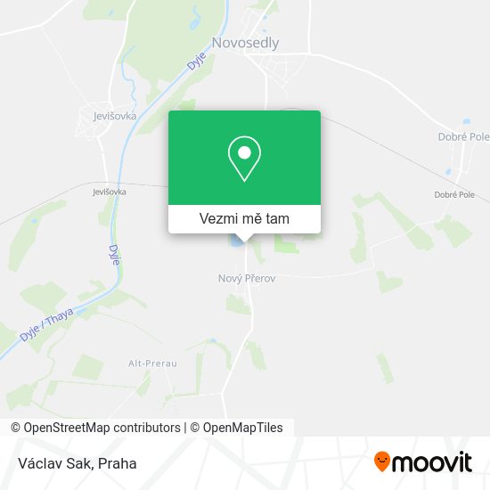 Václav Sak mapa