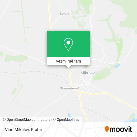 Víno Mikulov mapa
