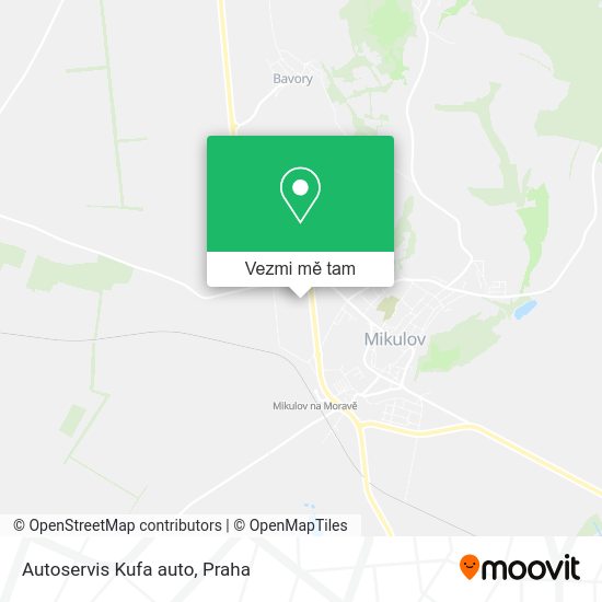 Autoservis Kufa auto mapa