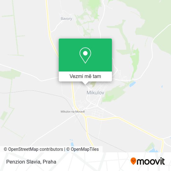 Penzion Slavia mapa