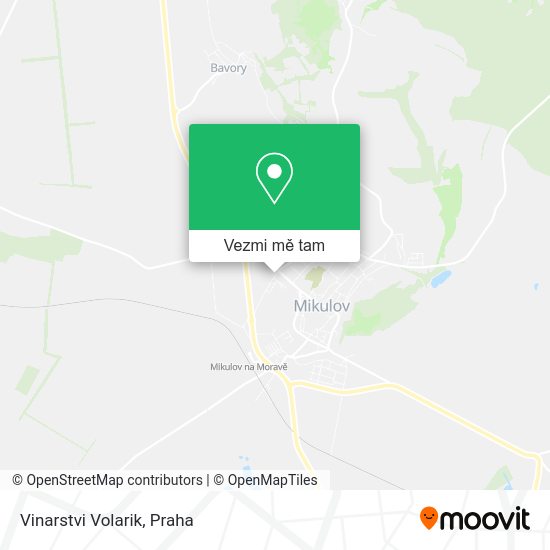 Vinarstvi Volarik mapa