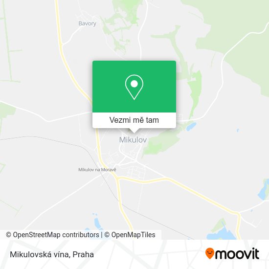 Mikulovská vína mapa