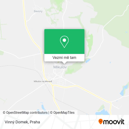 Vinný Domek mapa