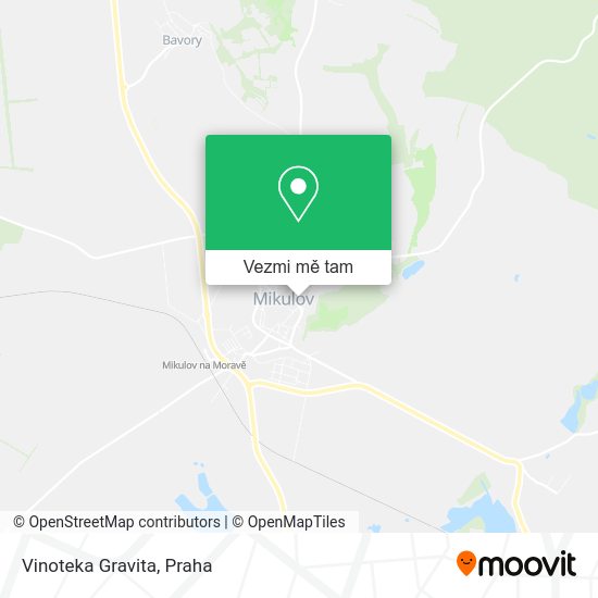 Vinoteka Gravita mapa