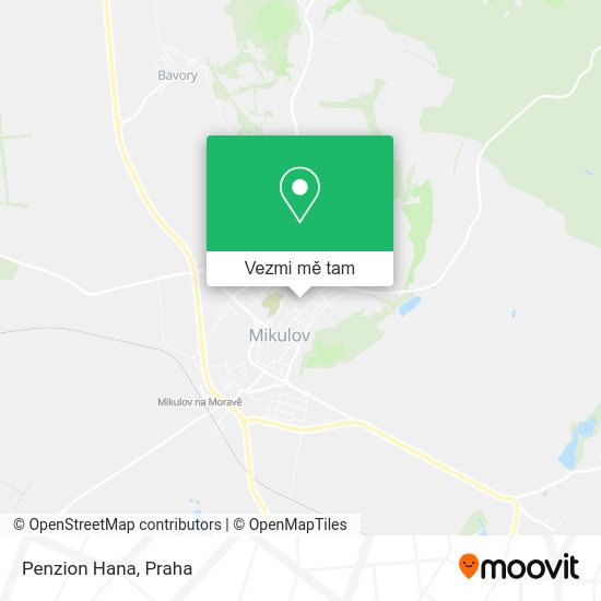 Penzion Hana mapa