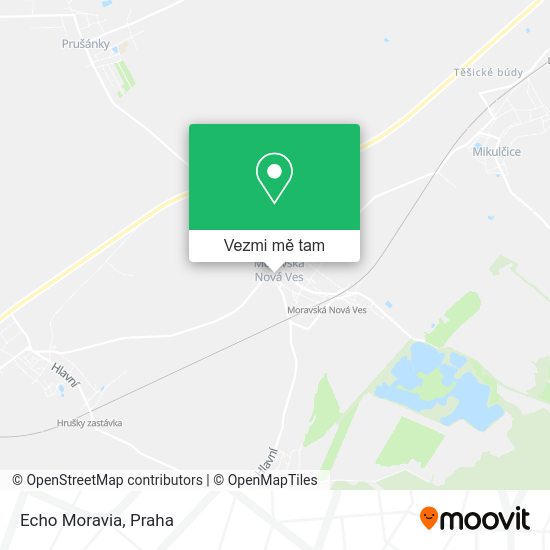 Echo Moravia mapa