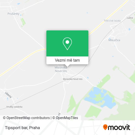 Tipsport bar mapa