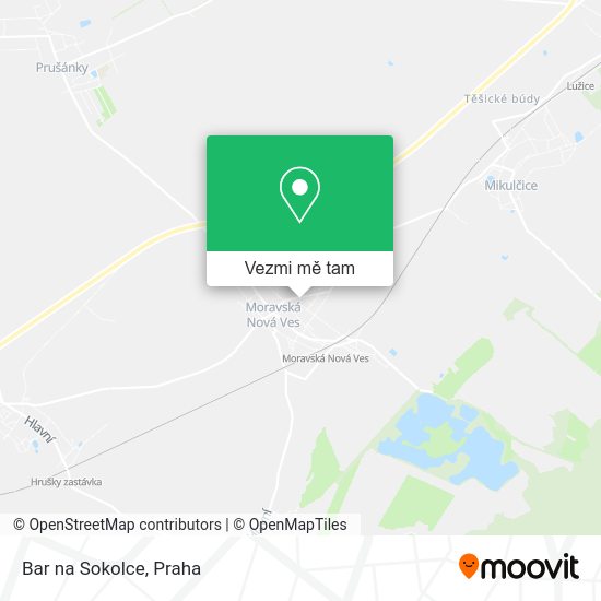 Bar na Sokolce mapa