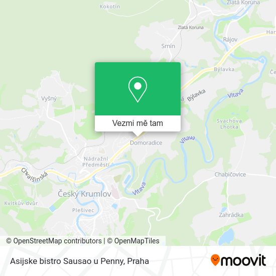 Asijske bistro Sausao u Penny mapa