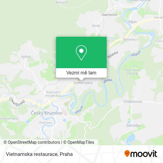 Vietnamska restaurace mapa