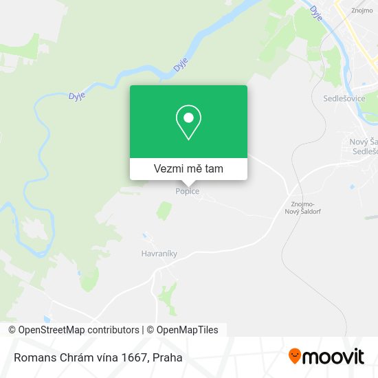 Romans Chrám vína 1667 mapa