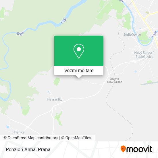 Penzion Alma mapa