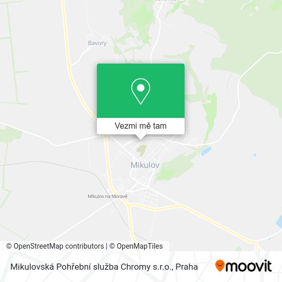 Mikulovská Pohřební služba Chromy s.r.o. mapa