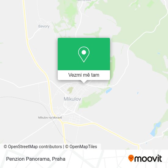 Penzion Panorama mapa