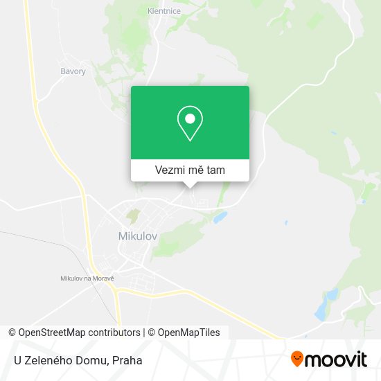 U Zeleného Domu mapa