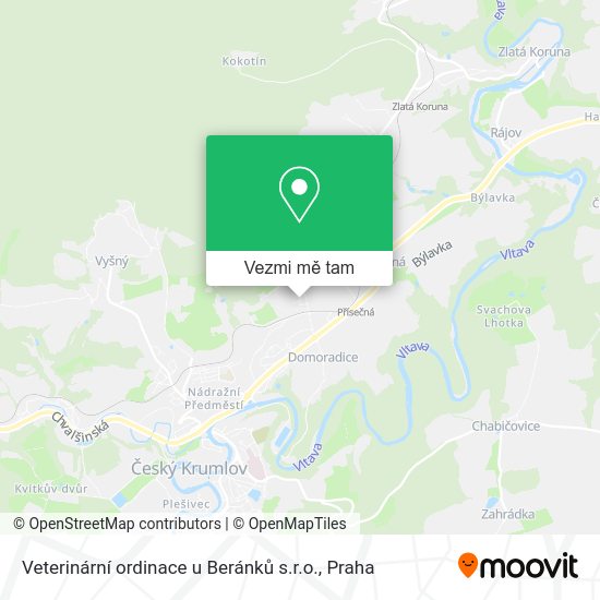 Veterinární ordinace u Beránků s.r.o. mapa