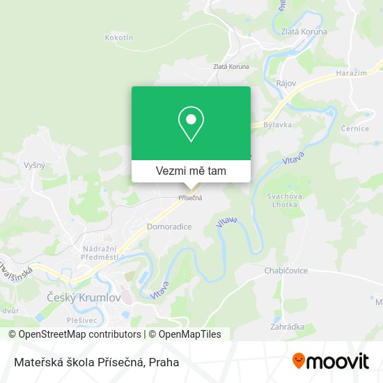 Mateřská škola Přísečná mapa