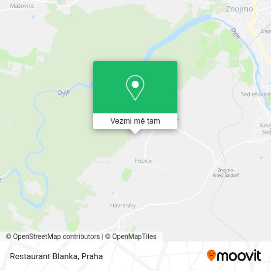 Restaurant Blanka mapa