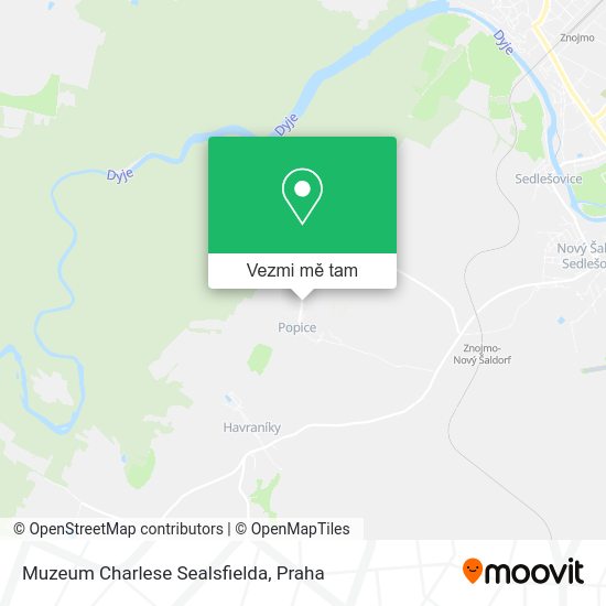 Muzeum Charlese Sealsfielda mapa
