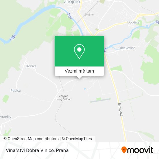 Vinařství Dobrá Vinice mapa