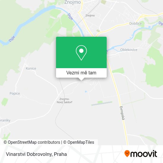 Vinarstvi Dobrovolny mapa