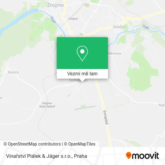 Vinařství Piálek & Jäger s.r.o. mapa