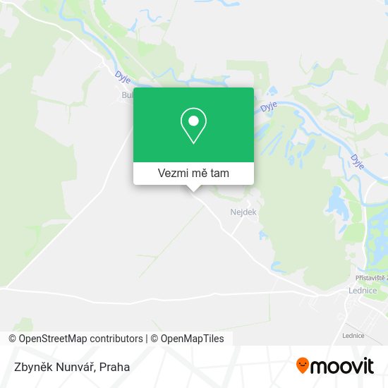 Zbyněk Nunvář mapa