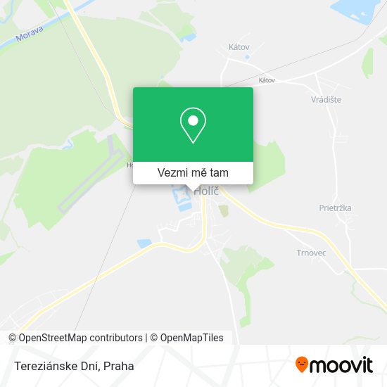 Tereziánske Dni mapa