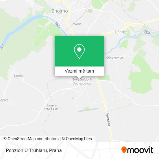 Penzion U Truhlaru mapa