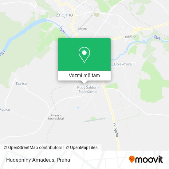 Hudebniny Amadeus mapa