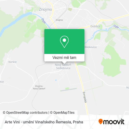 Arte Vini - umění Vinařského Řemesla mapa