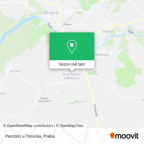 Penzión u Tonicka mapa