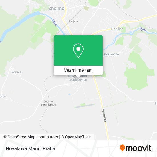 Novakova Marie mapa
