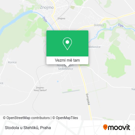 Stodola u Stehlíků mapa