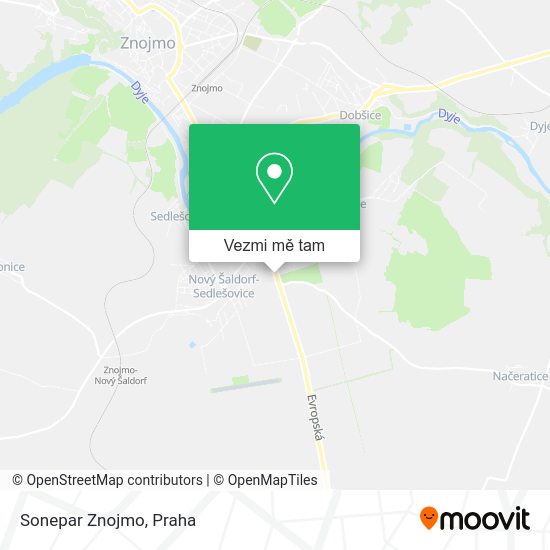 Sonepar Znojmo mapa