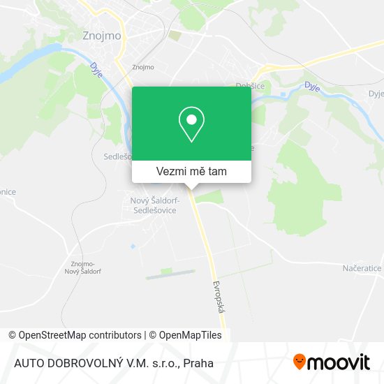 AUTO DOBROVOLNÝ V.M. s.r.o. mapa