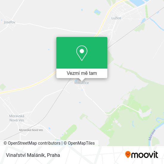 Vinařství Maláník mapa