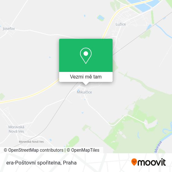 era-Poštovní spořitelna mapa