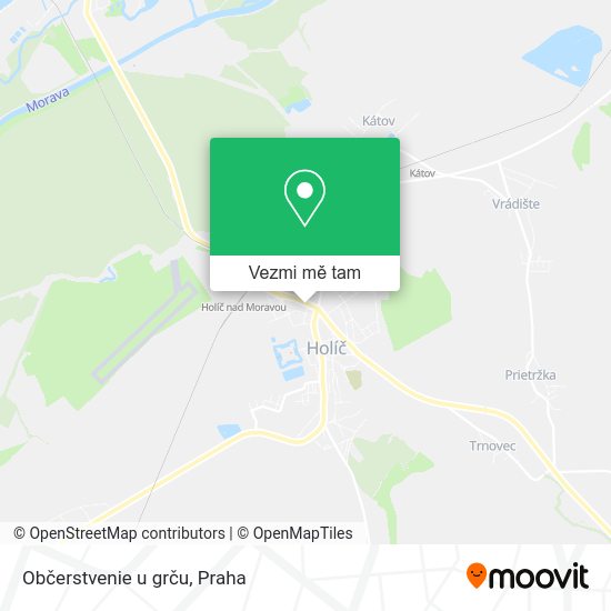 Občerstvenie u grču mapa