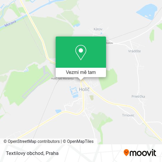 Textilovy obchod mapa