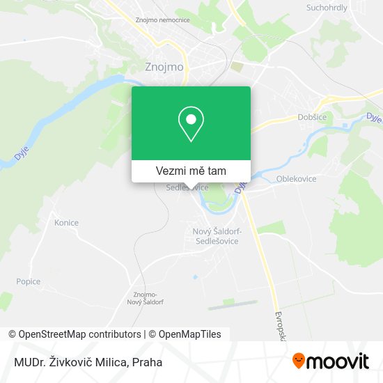 MUDr. Živkovič Milica mapa