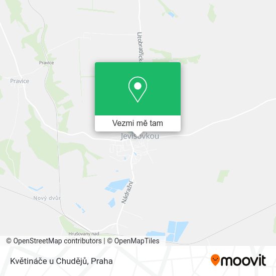 Květináče u Chudějů mapa