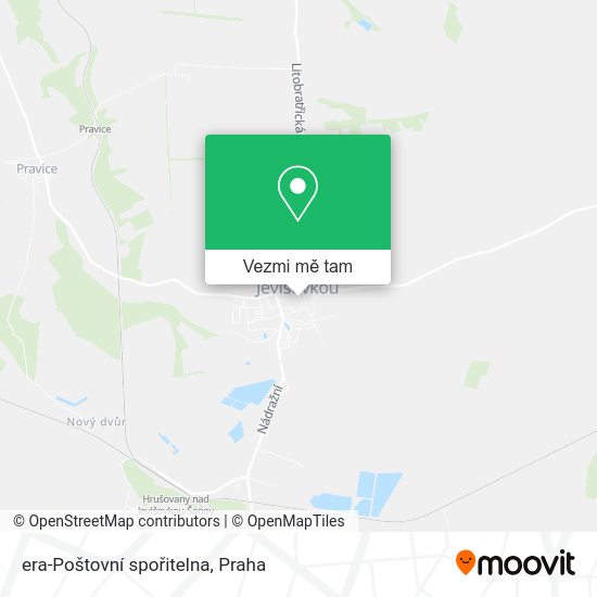 era-Poštovní spořitelna mapa