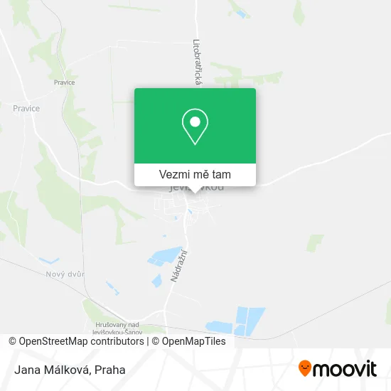 Jana Málková mapa