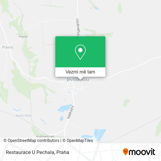 Restaurace U Pechala mapa